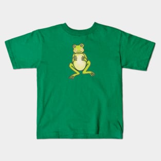 Funny Green Frog Kids T-Shirt